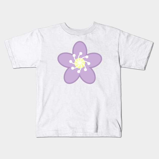 Purple Flower Blossom - White Kids T-Shirt by Kelly Gigi